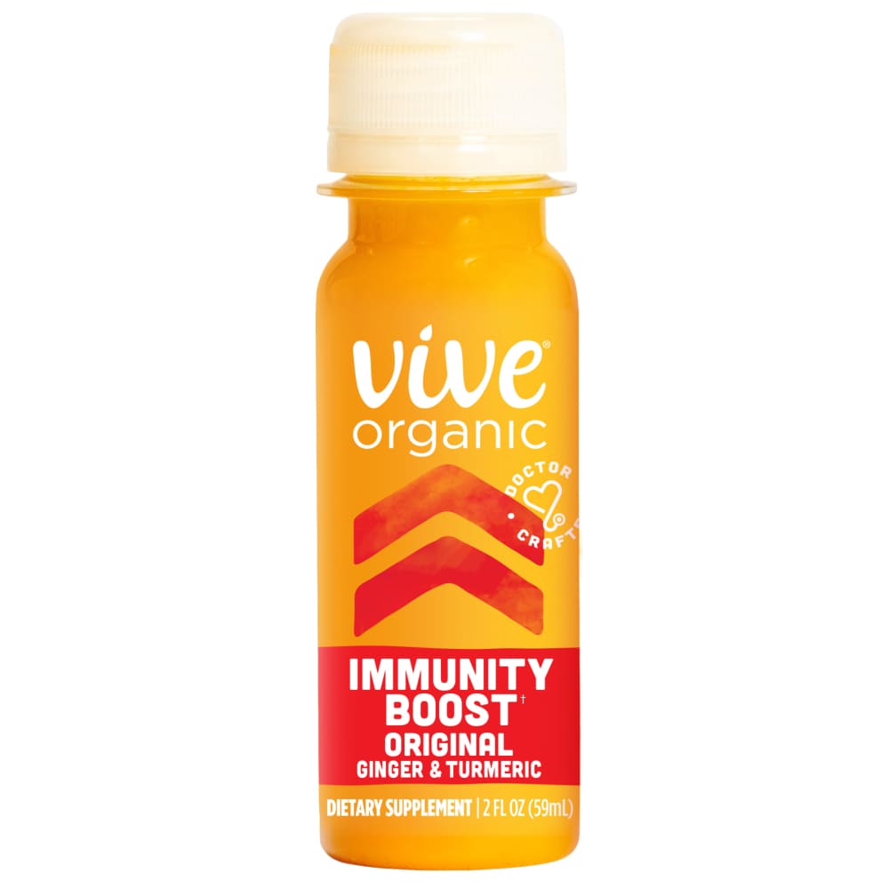 Vive Organic Immunity Boost Original Wellness Shot with Ginger and Turmeric, Potent Wellness Shots
