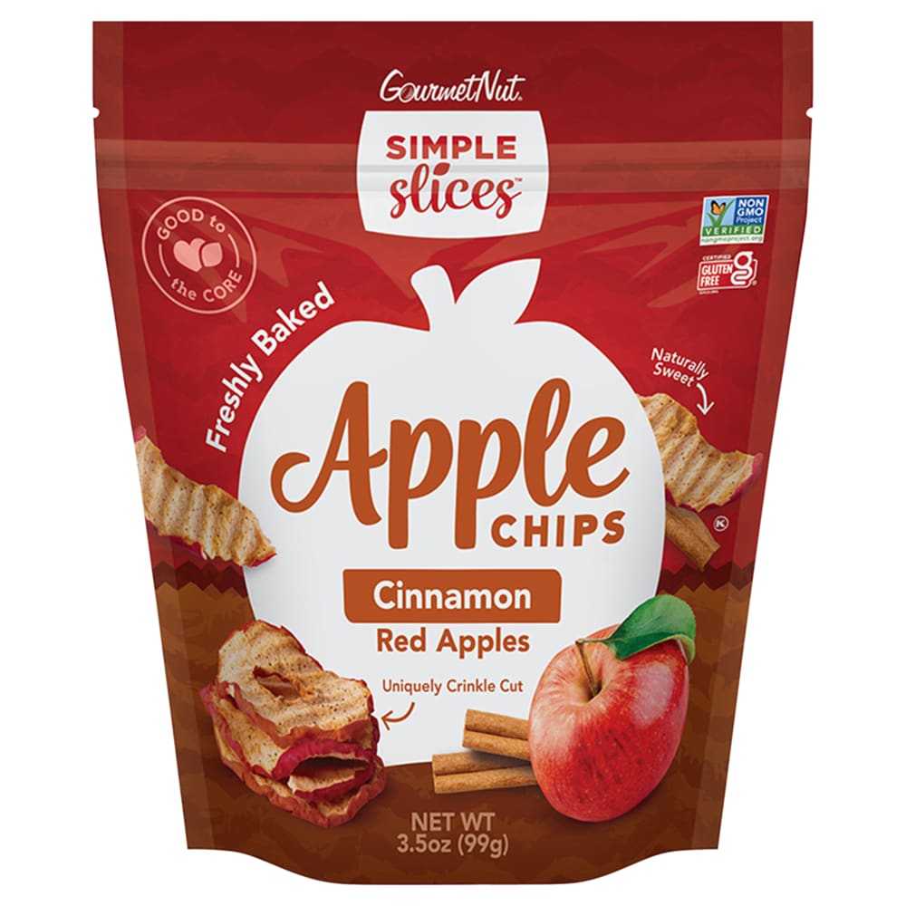 Gourmet Nut® Simple Slices™ Cinnamon Red Apple Chips