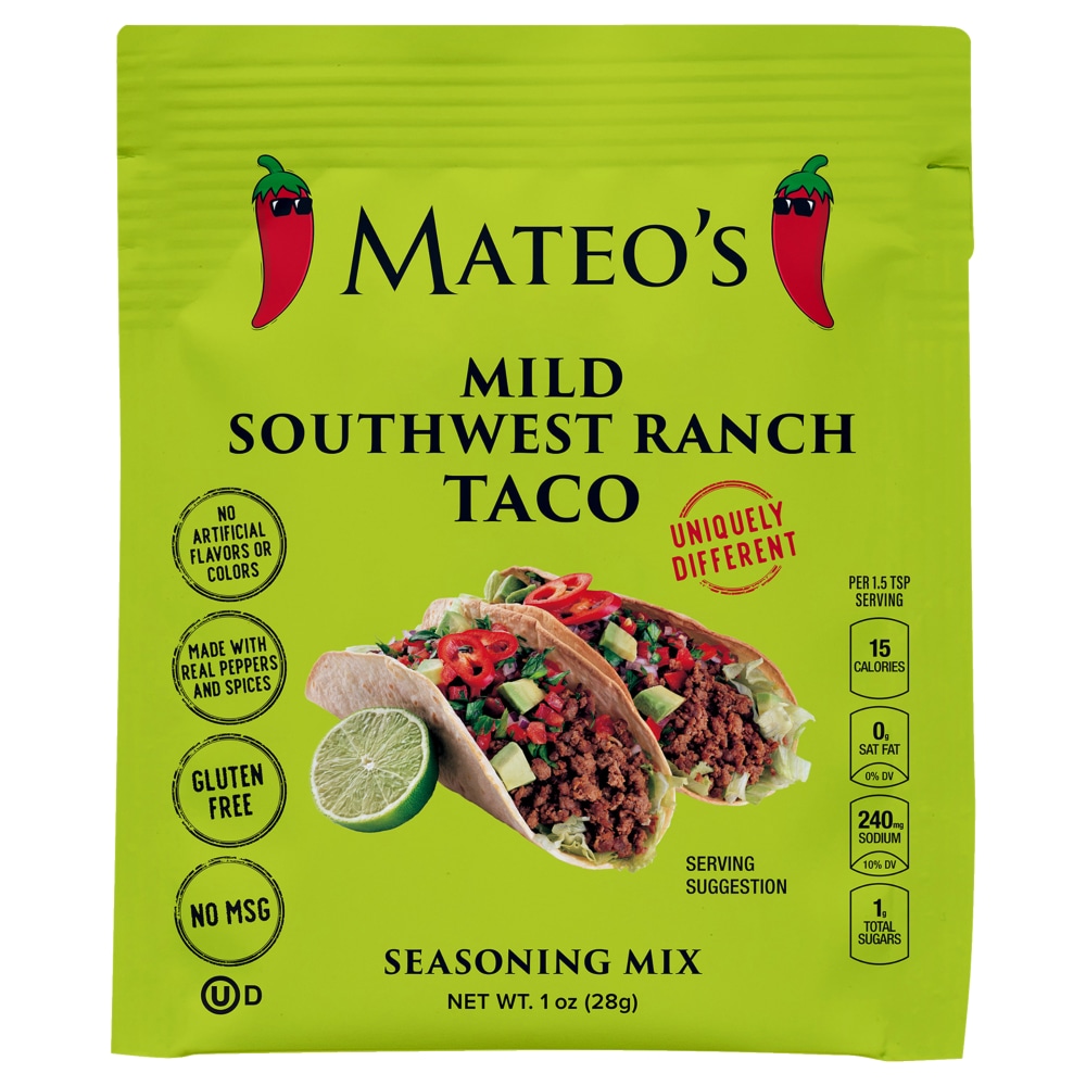 Mateo’s Mild Southwest Ranch Taco Seasoning