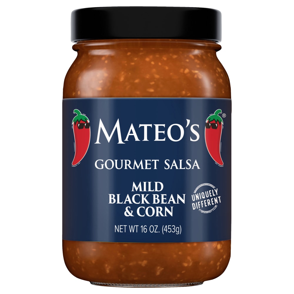 Mateo’s Mild Black Bean & Corn Gourmet Salsa