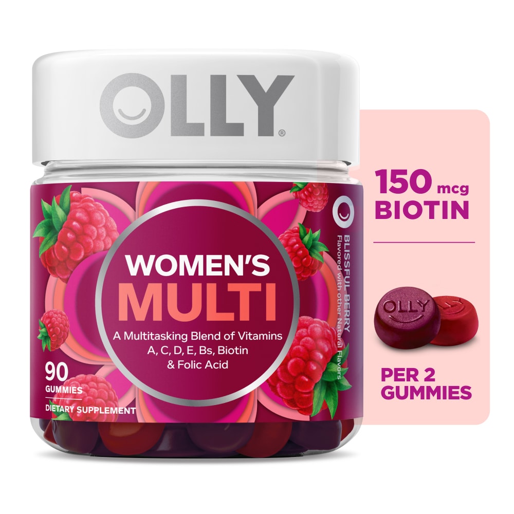 OLLY Women’s Multivitamin Berry Flavored Gummy Supplement