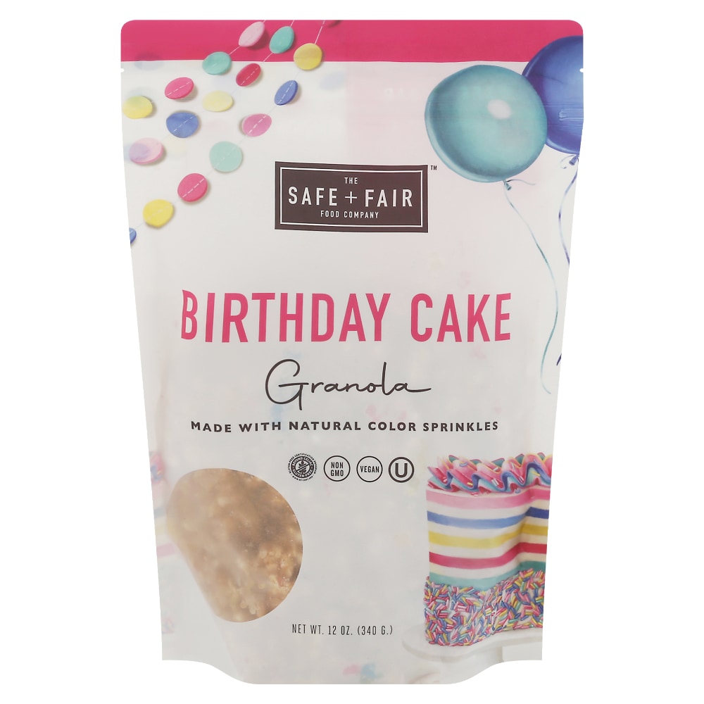 SAFE + FAIR Birthday Cake Granola