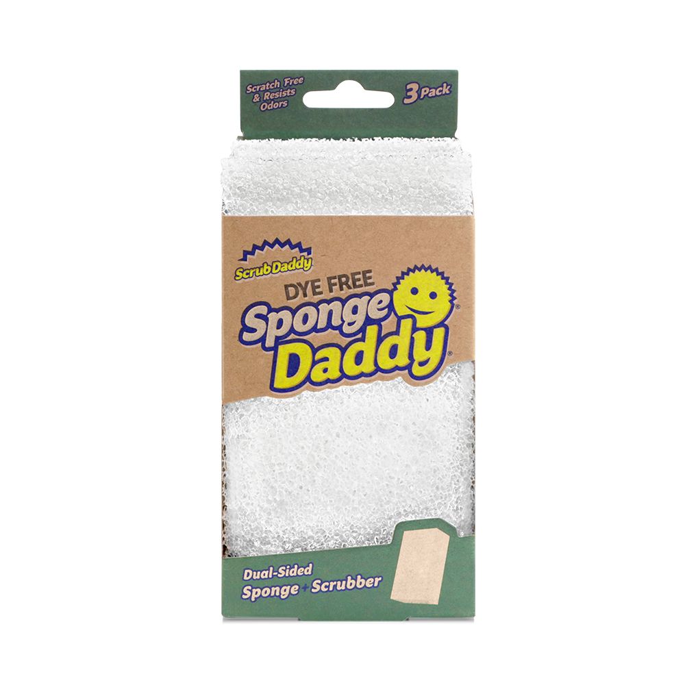 Scrub Daddy Dye Free Sponge Daddy Dual Sided Sponge & Scrubber