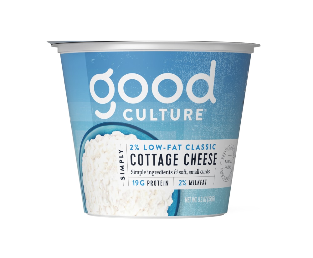 Good Culture Simply Cottage Cheese, Low-Fat 2% Classic, 5.3 oz