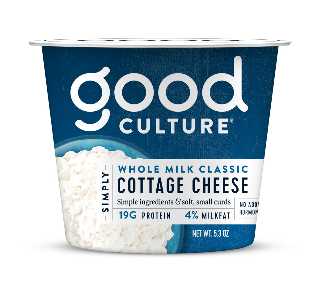 Good Culture® Simply Whole Milk 4% Cottage Cheese Single Serve