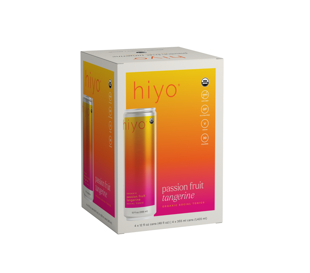 Hiyo® Organic Passionfruit Tangerine Functional Seltzer Pack
