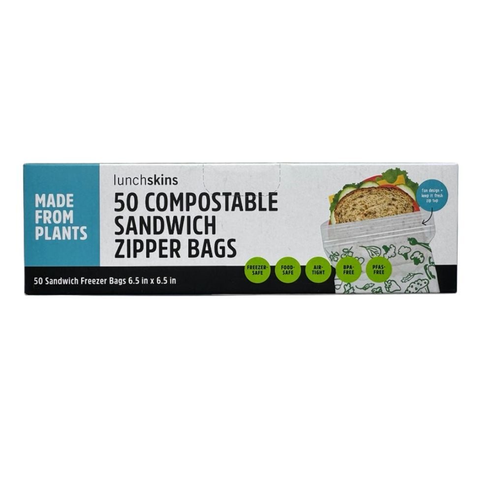 Lunchskins Compostable Sandwich Zipper Bags