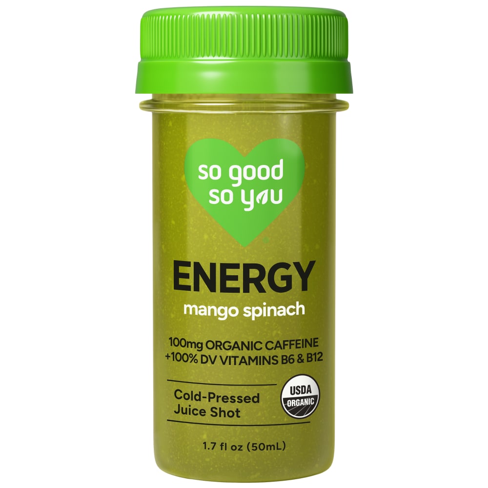 So Good So You Mango Spinach Energy Probiotic Shot