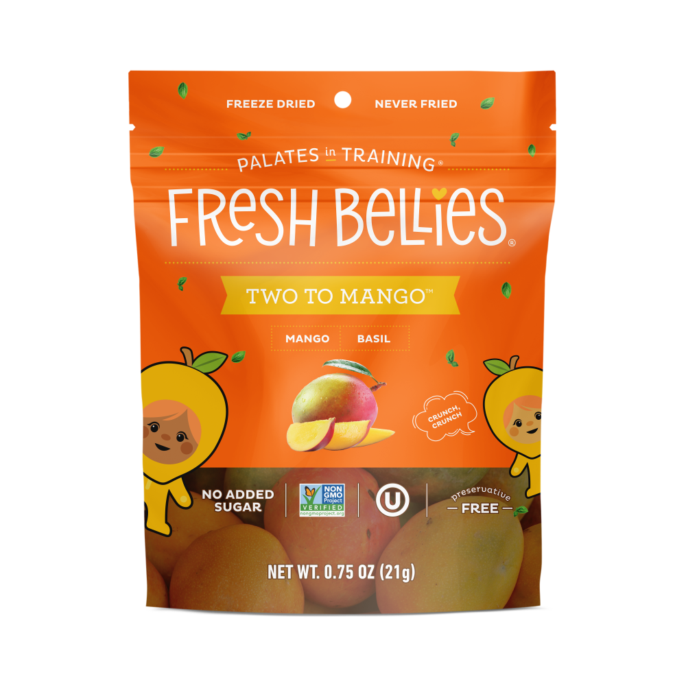 Fresh Bellies® Two to Mango™ Basil and Mango Baby Food Snacks
