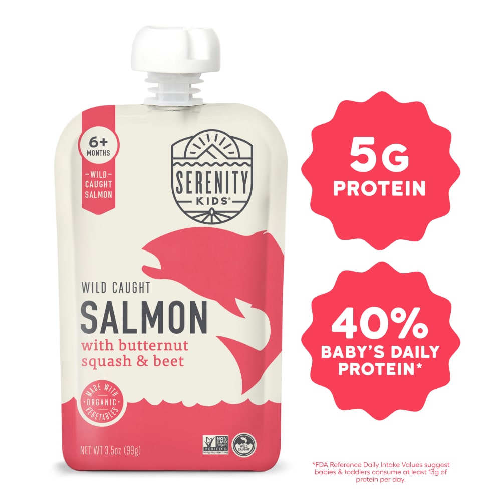 Serenity Kids Wild Caught Salmon with Organic Butternut Squash & Beet Pouch