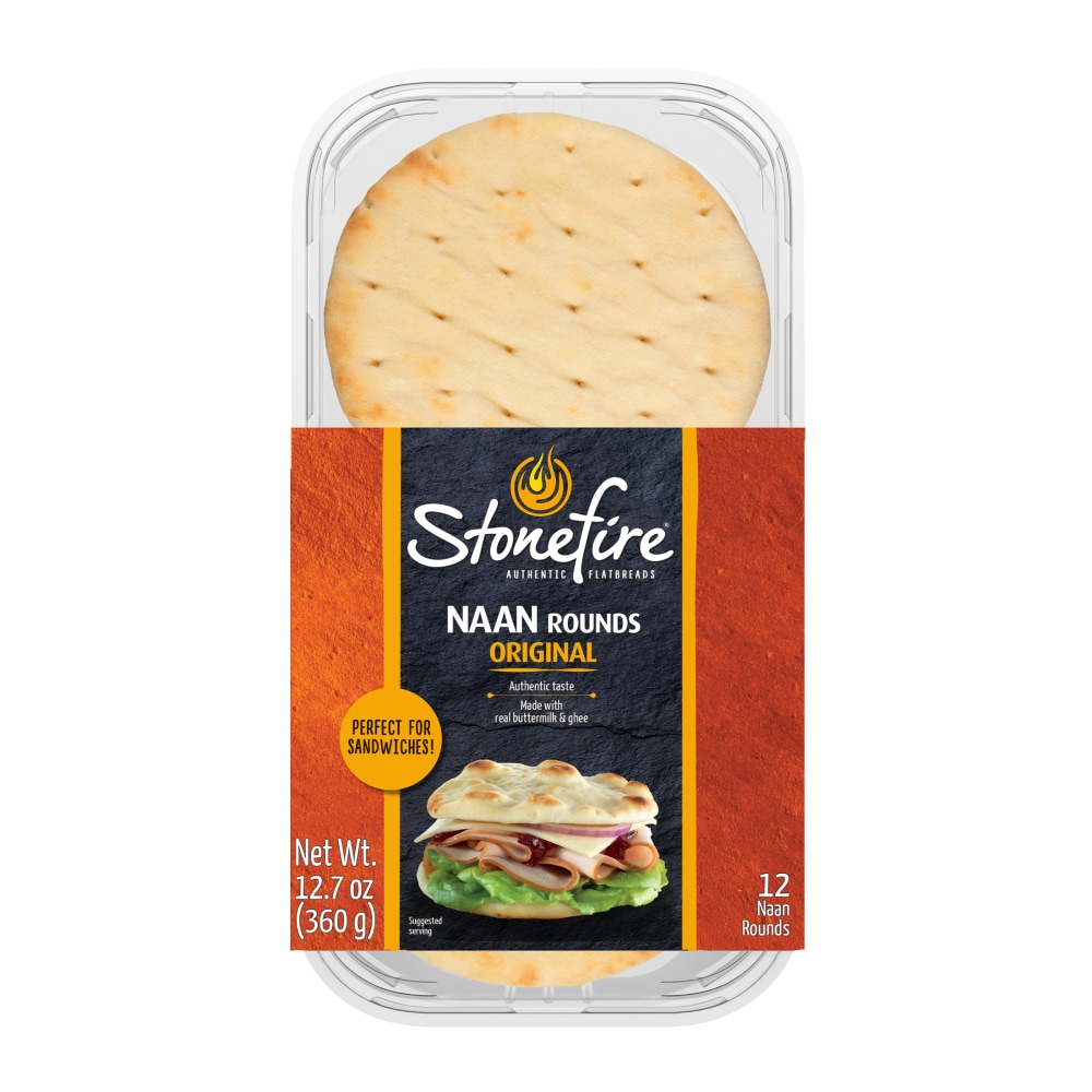 Stonefire® Original Naan Bread Rounds, 12.7 Oz, 12 Count