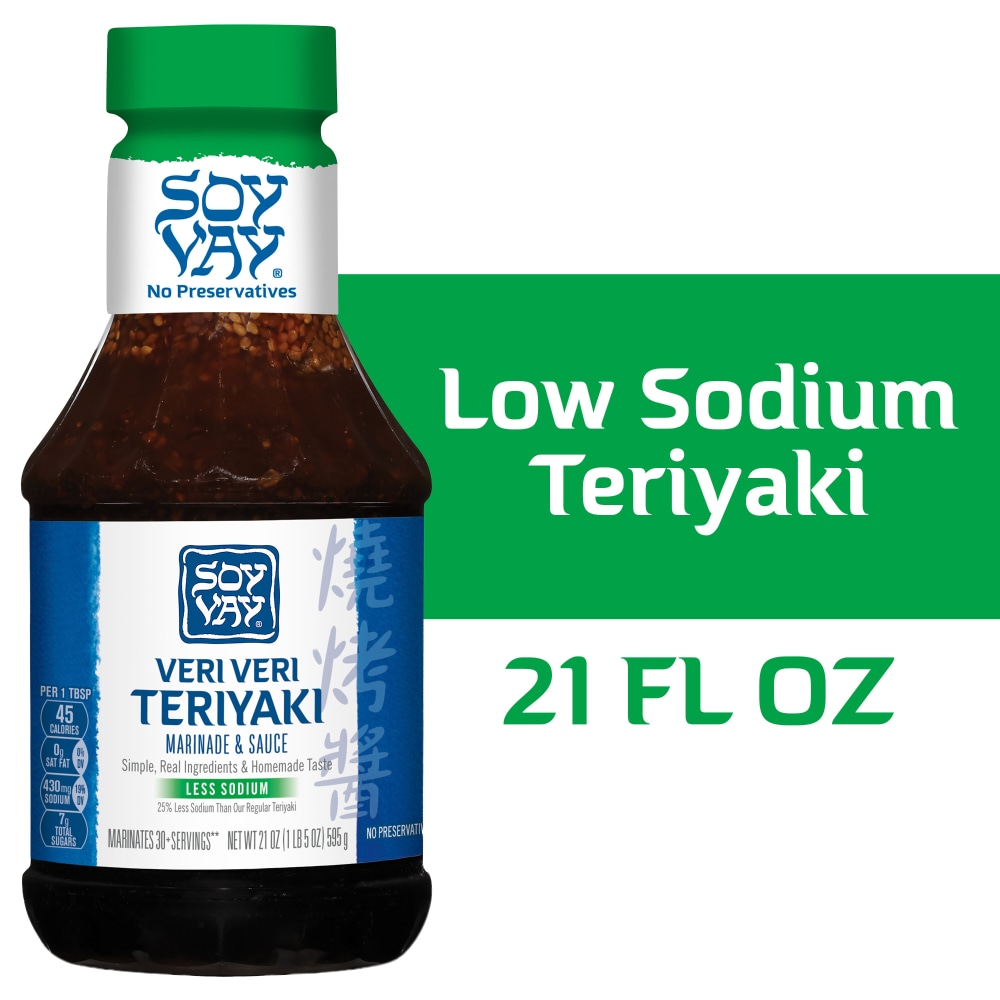 Soy Vay Less Sodium Veri Veri Teriyaki Marinade and Sauce