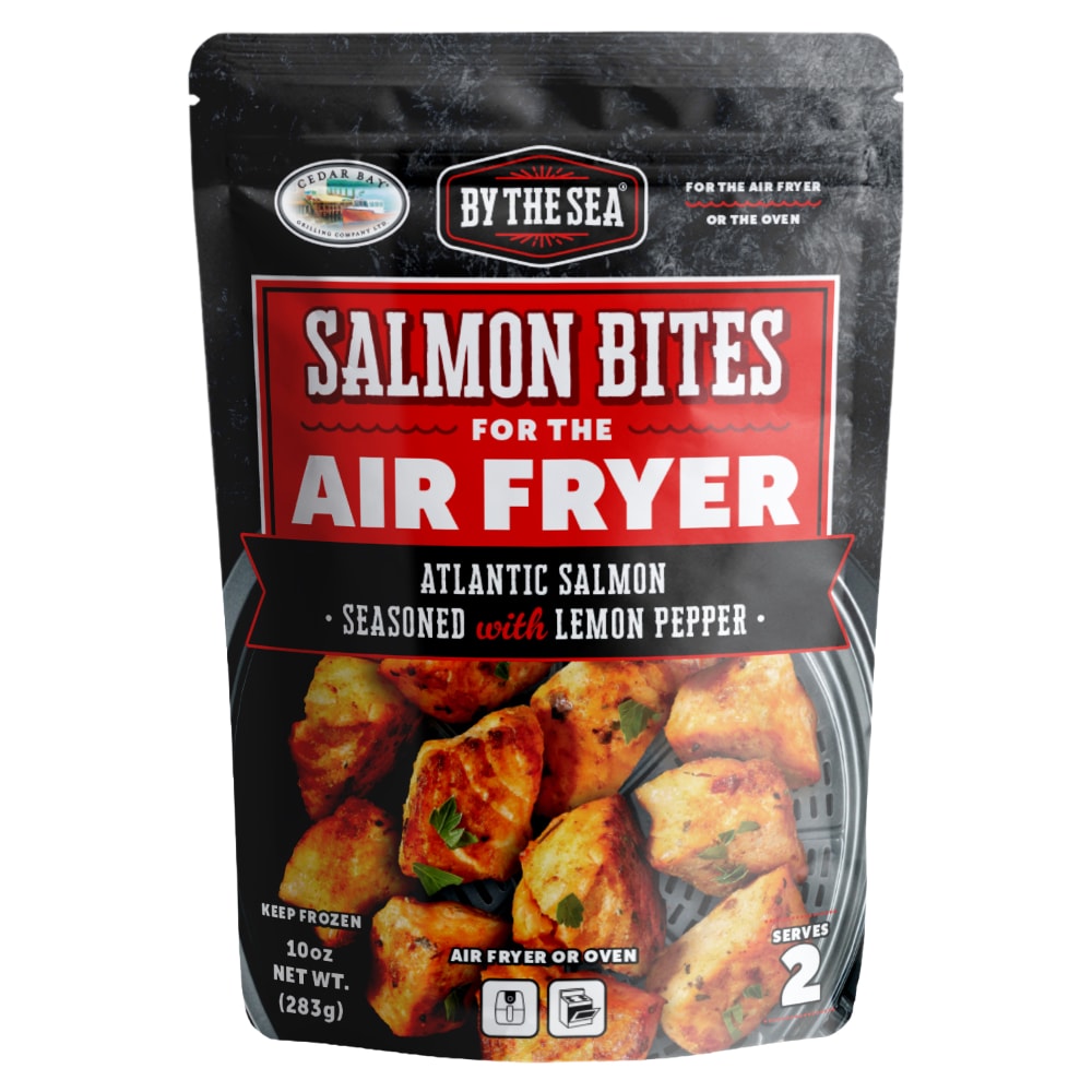 Cedar Bay® By the Sea® Atlantic Salmon Bites with Lemon Pepper Air Fryer Frozen Meal