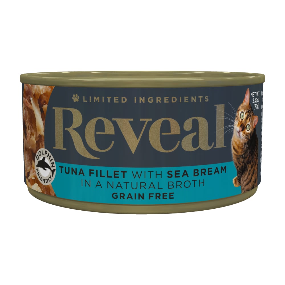 Reveal Tuna Fillet with Sea Bream Wet Cat Food