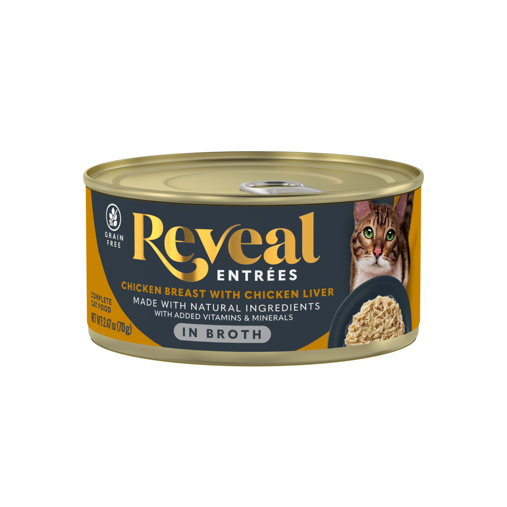 Reveal Entrees Chicken Breast with Chicken Liver in Broth Can