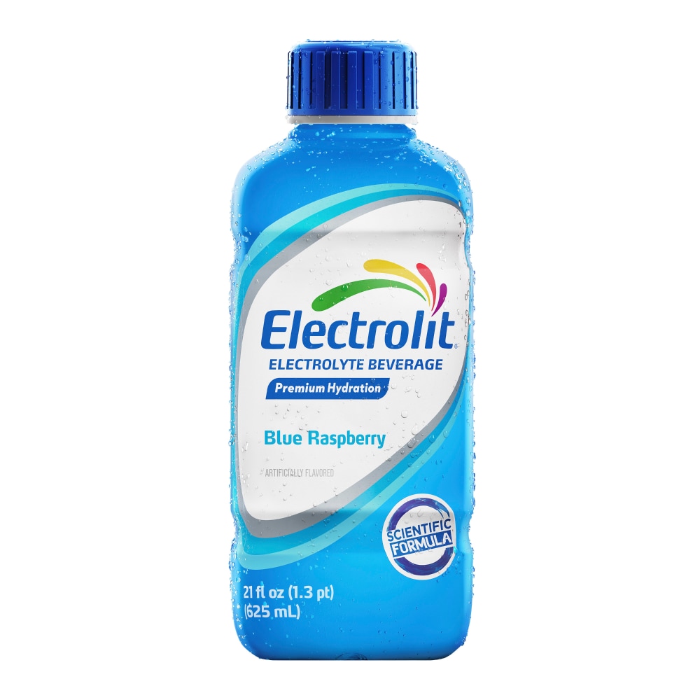Electrolit Premium Hydration Blue Raspberry Sports Drink Bottle