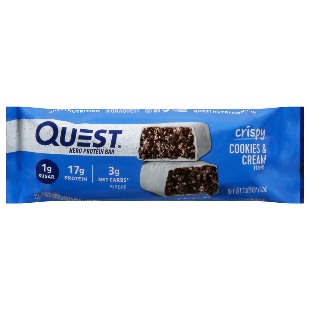 Quest Cookies & Cream Protein Bars