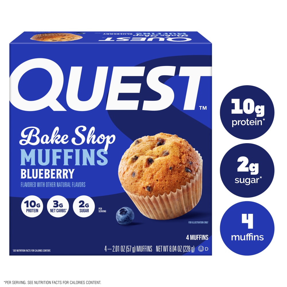 Quest Bake Shop Blueberry Protein Muffins