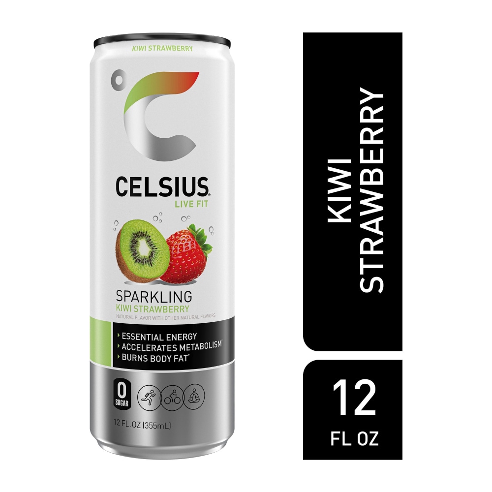 CELSIUS® Sparkling Kiwi Strawberry Energy Drink Can