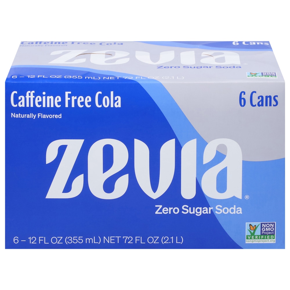 Zevia® Cola Caffeine Free Soda Cans