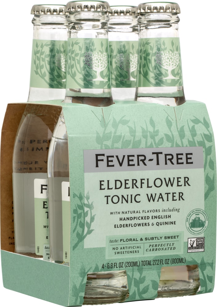 Fever-Tree Elderflower Tonic Water 4x200ml