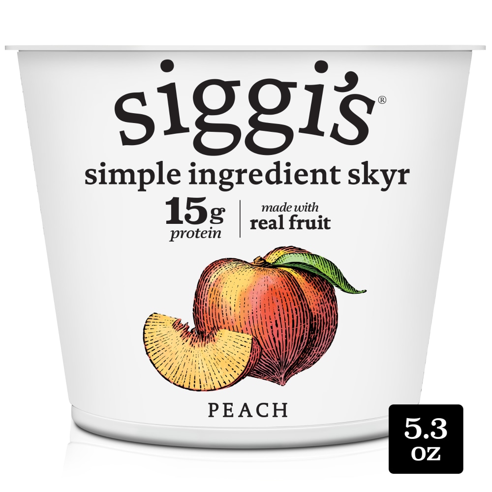 siggi’s Peach Icelandic-Style Nonfat Yogurt, 5.3 oz
