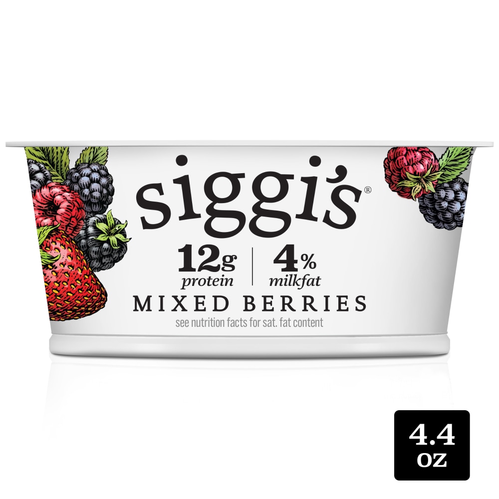 siggi’s Mixed Berries Icelandic-Style Whole Milk Yogurt, 4.4 oz