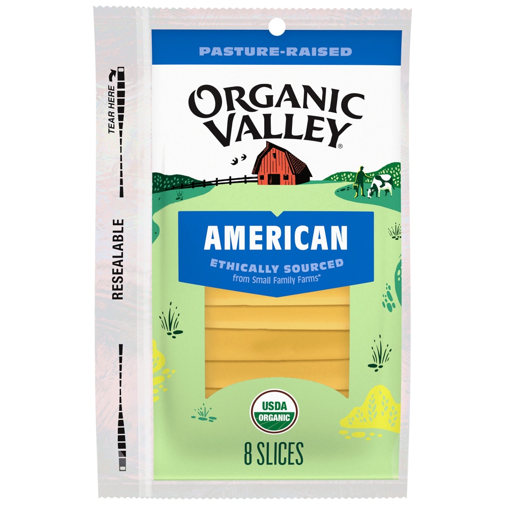 Organic Valley® Organic American Cheese Slices, 6 oz