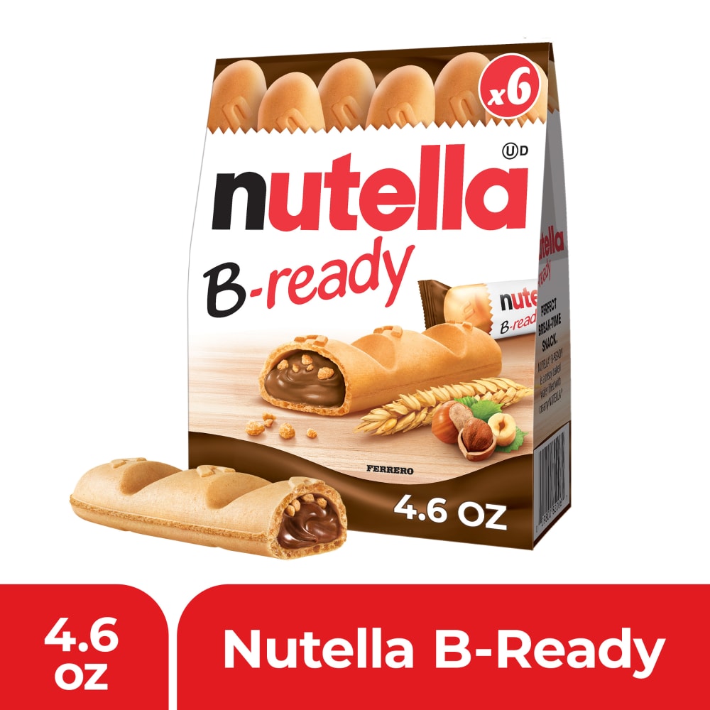 Nutella® B-Ready Crispy Wafer Filled with Nutella® Hazelnut Spread with Cocoa