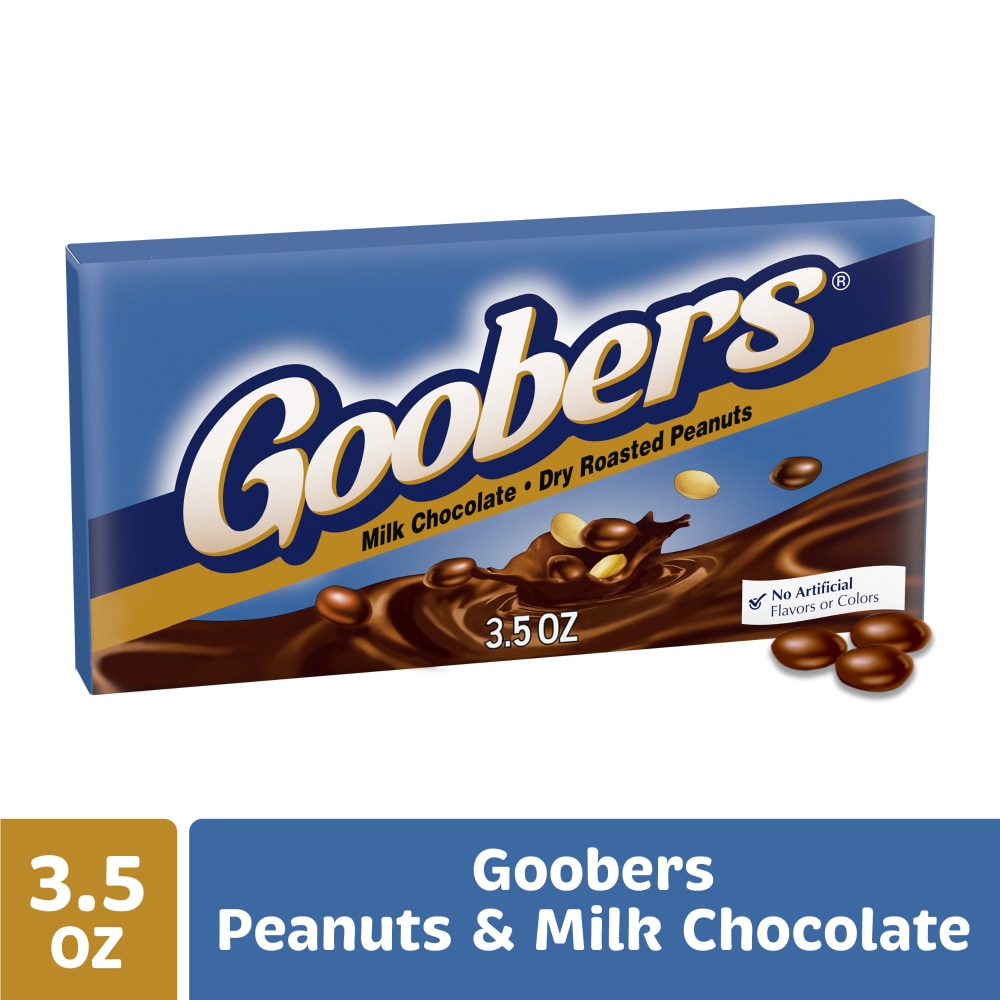 Goobers Chocolate Covered Peanuts Classic Movie Theater Candy Box