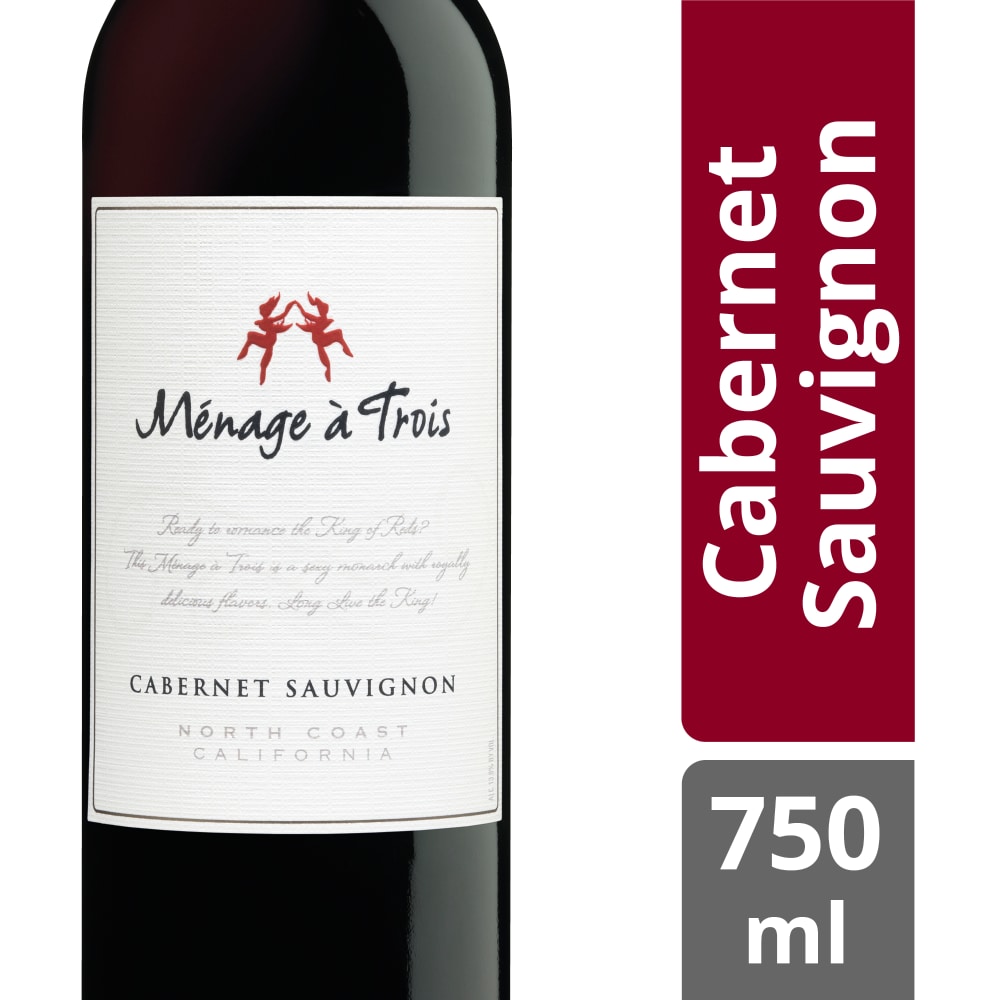 Menage a Trois Cabernet Sauvignon California Red Wine 750 ml