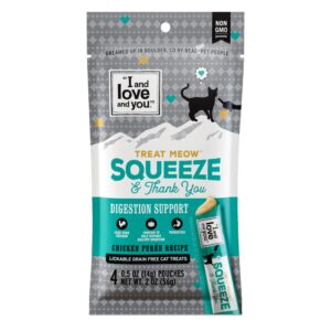 I and love and you Treat Meow Squeeze & Thank You Digestion Support Chicken Puree