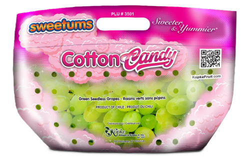 Fresh Cotton Candy Seedless Green Grapes in Bag Fresh Cotton Candy Seedless Green Grapes in Bag