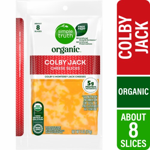 Simple Truth Organic® Colby Jack Cheese Slices Simple Truth Organic® Colby Jack Cheese Slices
