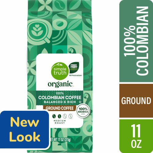 Simple Truth Organic® 100% Colombian Medium Roast Ground Coffee Simple Truth Organic® 100% Colombian Medium Roast Ground Coffee