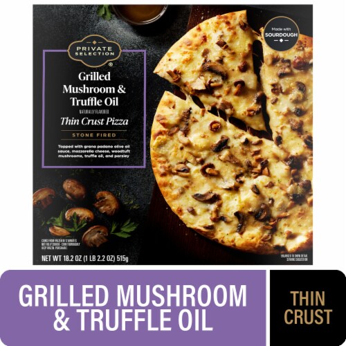 Private Selection® Grilled Mushroom and Truffle Oil Thin Crust Frozen Pizza Private Selection® Grilled Mushroom and Truffle Oil Thin Crust Frozen Pizza