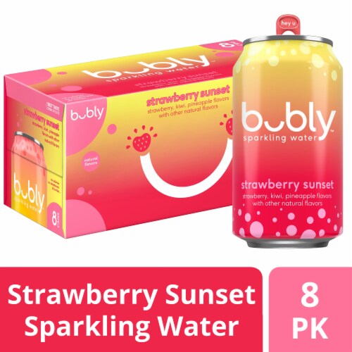 Bubly™ Strawberry Sunset Flavored Sparkling Water Cans Bubly™ Strawberry Sunset Flavored Sparkling Water Cans