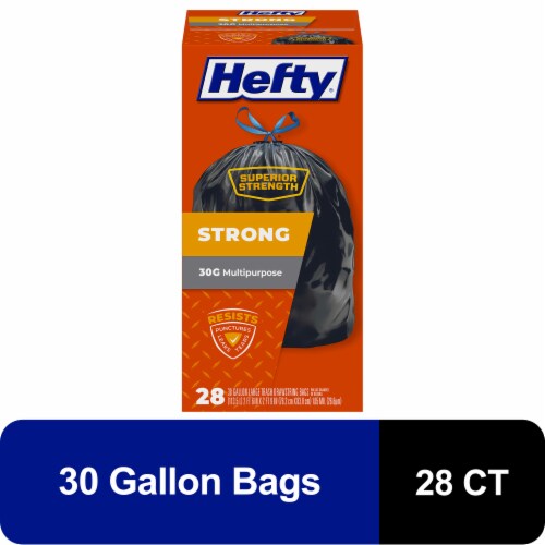 Hefty® Strong 30-Gallon Multi-Purpose Large Drawstring Trash Bags Hefty® Strong 30-Gallon Multi-Purpose Large Drawstring Trash Bags