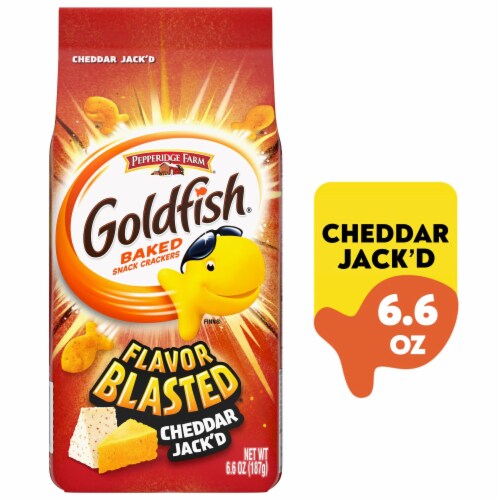 Goldfish® Flavor Blasted® Cheddar Jack’d Cheese Crackers Goldfish® Flavor Blasted® Cheddar Jack’d Cheese Crackers