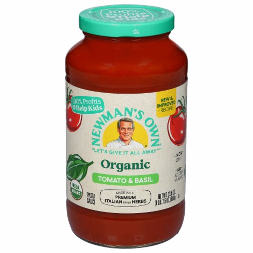 Newman’s Own Organic Tomato & Basil Pasta Sauce Newman’s Own Organic Tomato & Basil Pasta Sauce