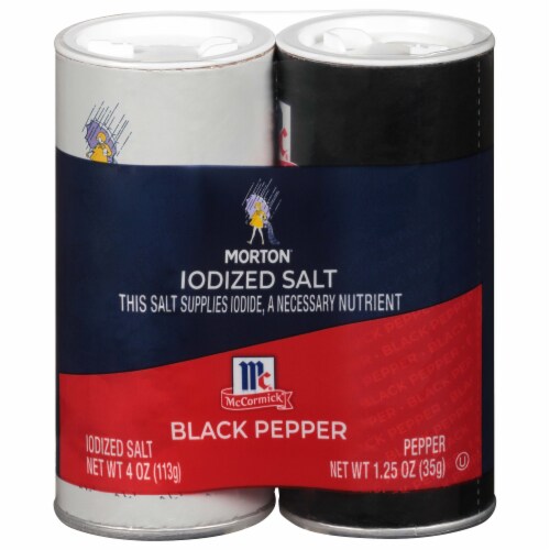Morton® Iodized Salt & McCormick® Black Pepper Morton® Iodized Salt & McCormick® Black Pepper