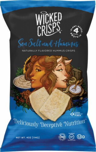 Wicked Crisps™ Sea Salt & Hummus Crisps Wicked Crisps™ Sea Salt & Hummus Crisps