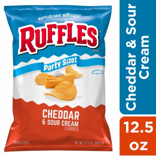 Ruffles® Cheddar and Sour Cream Potato Chips Party Size Ruffles® Cheddar and Sour Cream Potato Chips Party Size