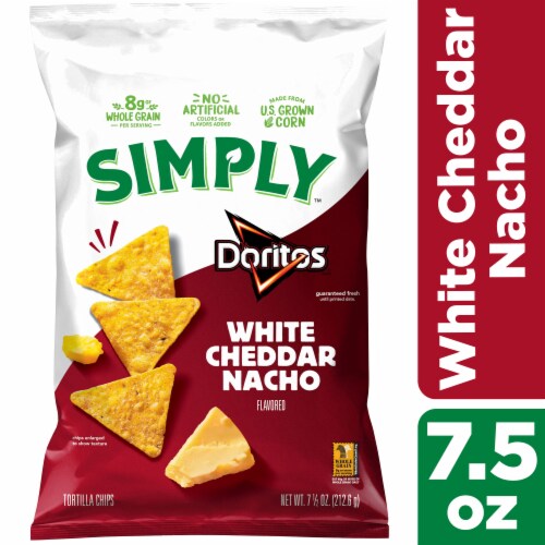 Simply® Doritos White Cheddar Nacho Tortilla Chips Simply® Doritos White Cheddar Nacho Tortilla Chips