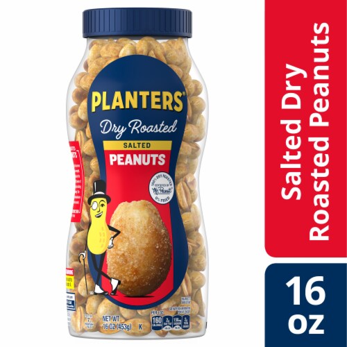 PLANTERS Zero Trans Fat Salted Whole Dry Roasted Peanuts PLANTERS Zero Trans Fat Salted Whole Dry Roasted Peanuts