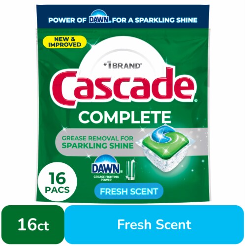 Cascade Complete Action Pacs Dishwasher Detergent Fresh Cascade Complete Action Pacs Dishwasher Detergent Fresh