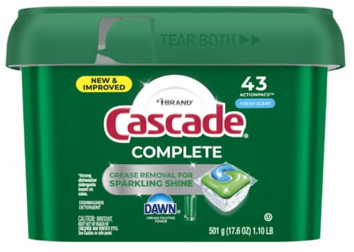 Cascade® Fresh Scent Auto Dishwashing Pouch with Liquid & Powder Cascade® Fresh Scent Auto Dishwashing Pouch with Liquid & Powder