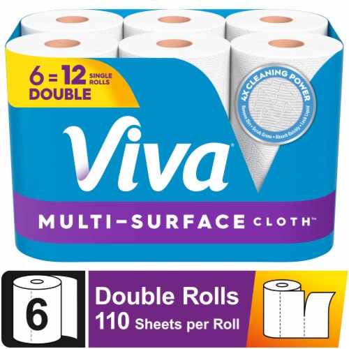 Viva Multi-Surface Cloth Paper Towels Double Rolls Viva Multi-Surface Cloth Paper Towels Double Rolls