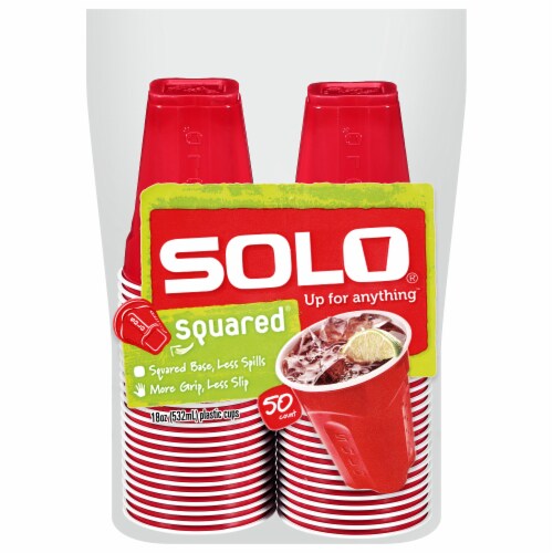 Solo® Squared® Cups – Red Solo® Squared® Cups – Red