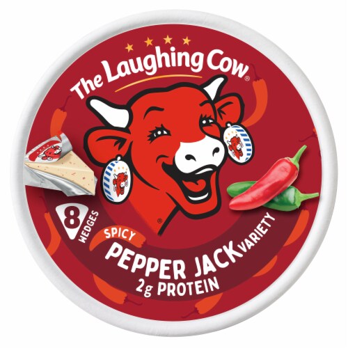 The Laughing Cow® Creamy Spicy Pepper Jack Variety Spreadable Cheese Wedges, 5.4 oz Box (8 Count) The Laughing Cow® Creamy Spicy Pepper Jack Variety Spreadable Cheese Wedges, 5.4 oz Box (8 Count)